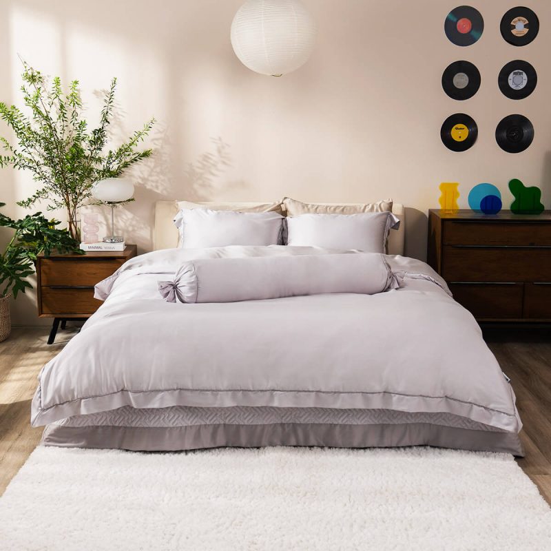 Bộ chăn ga chun chần lụa tencel Amando Élan