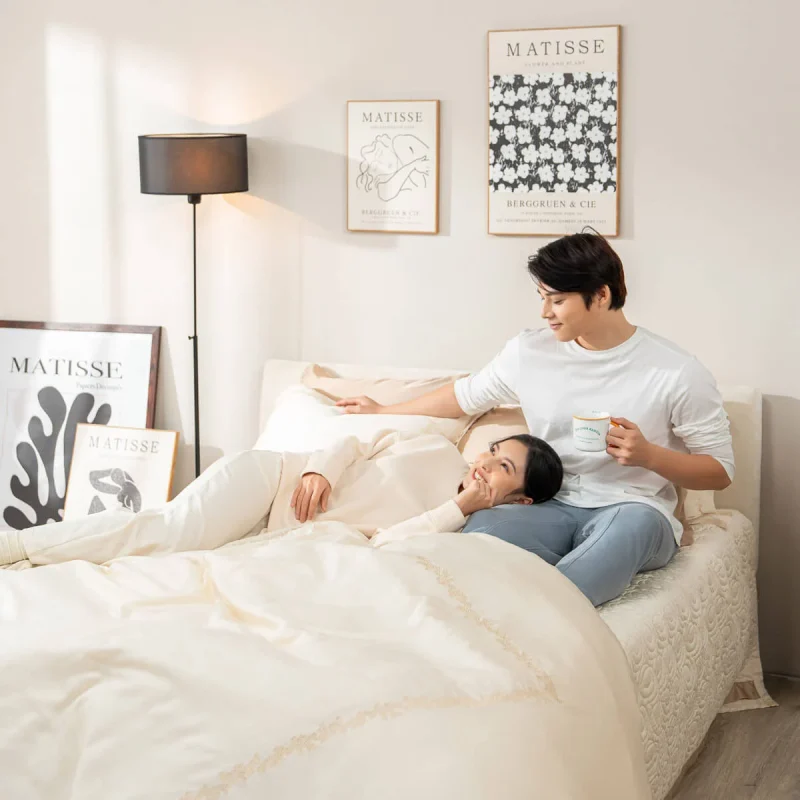 Bộ chăn ga lụa tencel cao cấp Amando Soulmate 7 chi tiết