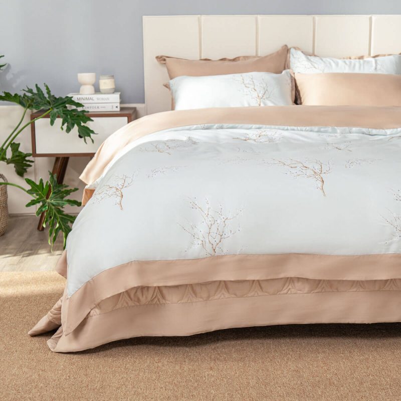 Bộ chăn ga phủ sợi Amando Jamila 5 chi tiết