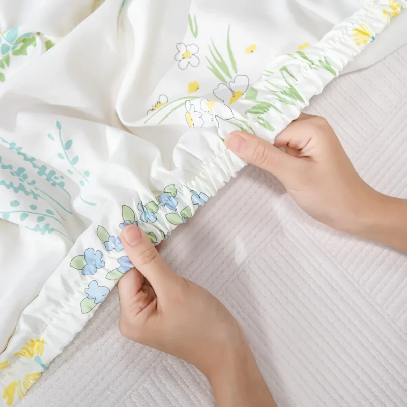 Bộ ga chun tencel Amando Celia 4 chi tiết cao cấp