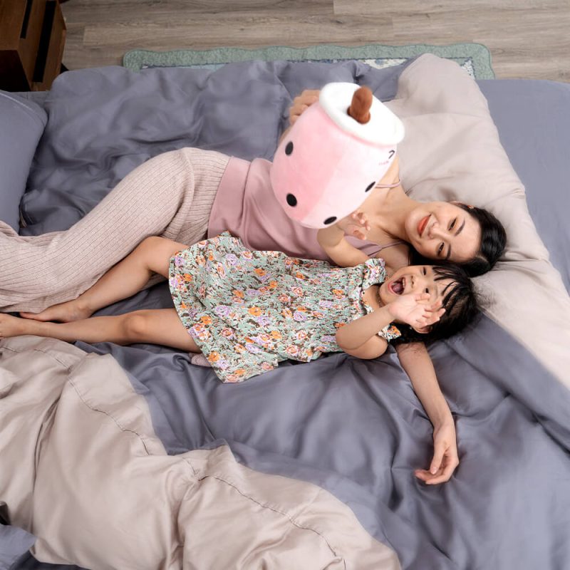 Chăn cotton satin AMD The Essentials đơn sắc cao cấp