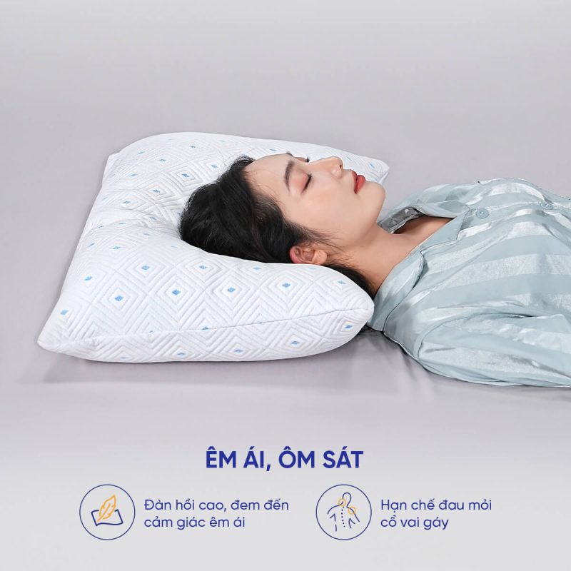 Gối lông vũ Amando Coolflex mềm mịn, êm ái