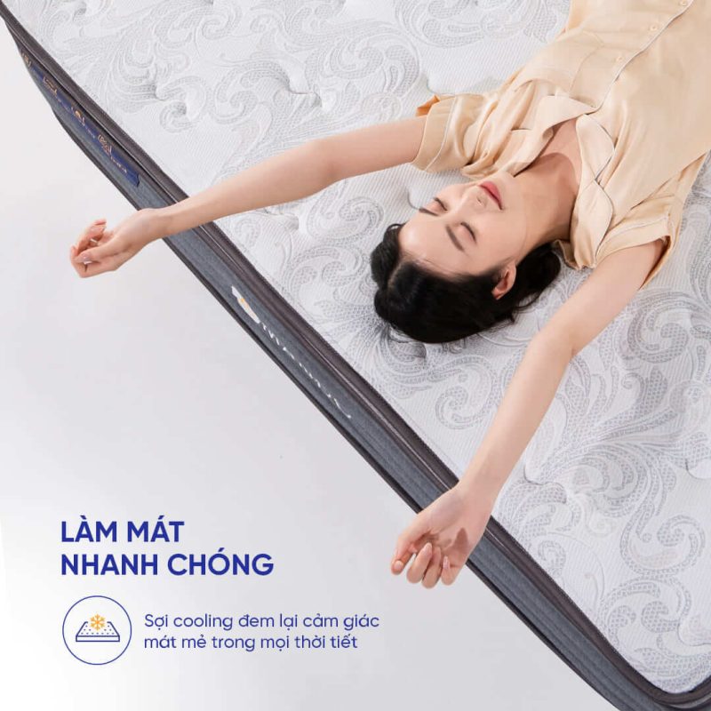 Nệm lò xo làm mát Amando Elite Grand