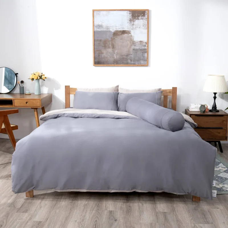 Vỏ chăn cotton satin AMD The Essentials đơn sắc