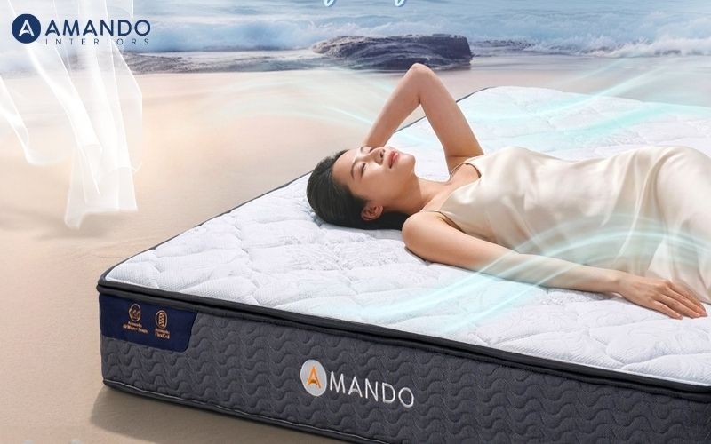 8 bí quyết chọn nệm thoáng khí phù hợp với nhu cầu sử dụng 7 Chọn nệm lò xo thoáng khí chất lượng tại Amando