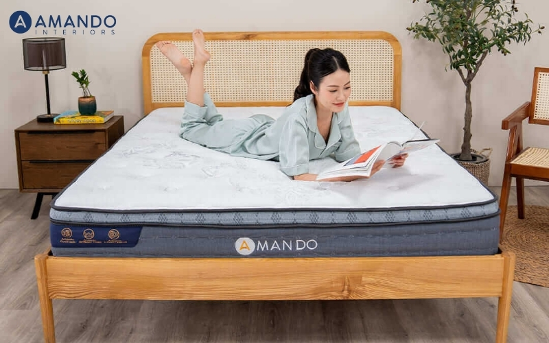 Nệm nào tốt cho cột sống? Top 8 mẫu nệm nâng đỡ cột sống 14 Nệm lò xo Amando Elite Plus