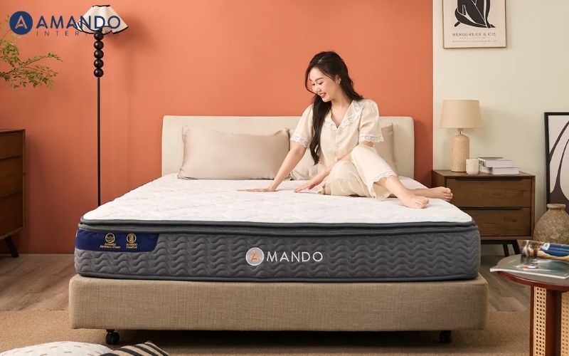 Nệm lò xo bị lún, xẹp: Nguyên nhân và 4 cách khắc phục 6 Amando Elite Plus là dòng nệm cao cấp