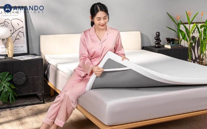 Tại sao nằm nệm bị đau lưng? 10 cách khắc phục hiệu quả 7 Sử dụng topper để điều chỉnh độ cứng của đệm