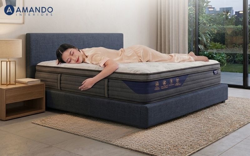 Tại sao nằm nệm bị đau lưng? 10 cách khắc phục hiệu quả 8 Các sản phẩm nệm Amando có khả năng ôm trọn đường cong cơ thể, giảm áp lực lên cột sống