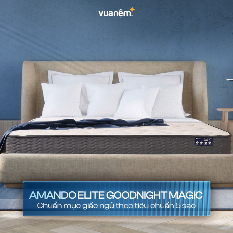 Nệm lò xo giá 1 triệu có tốt không? Các mẫu nệm lò xo chất lượng 11 amando goodnight magic