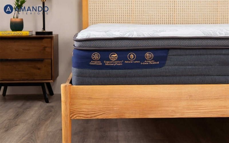 Độ dày của đệm lò xo giường đơn ảnh hưởng trực tiếp đến khả năng nâng đỡ và cảm giác nằm