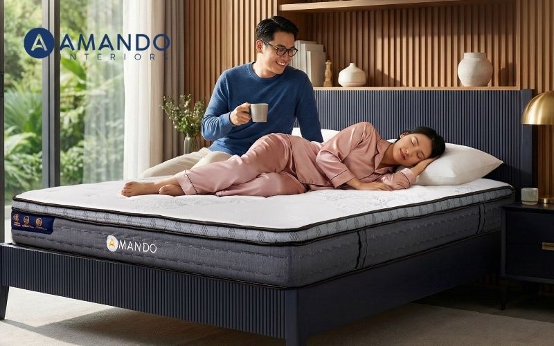 Đệm lò xo cứng là gì? Địa chỉ mua nệm lò xo cứng chất lượng 13 Mua nệm lò xo cứng thương hiệu Amando tại Vua Nệm