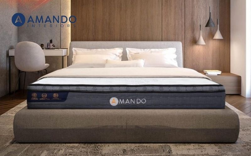 Mua nệm lò xo cao 25cm chất lượng tại Amando