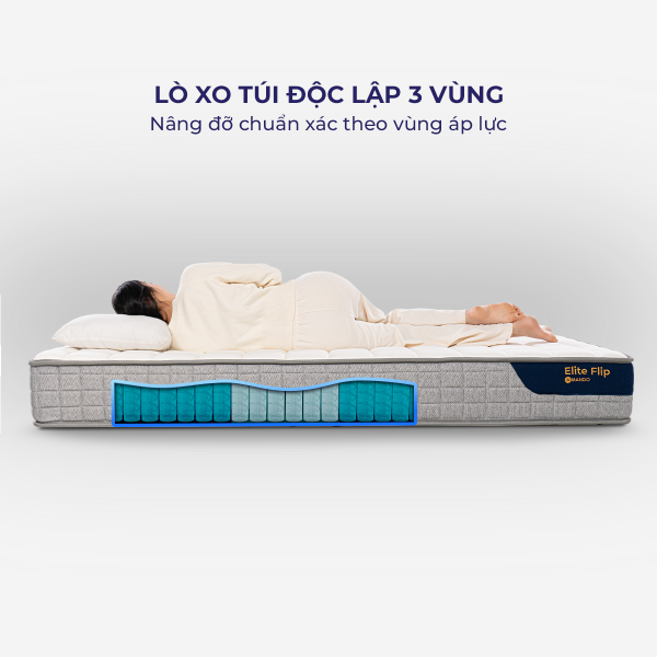 Nệm lò xo Amando Elite Flip 24cm