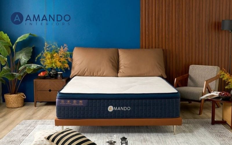 Nệm lò xo 30cm phù hợp với đa số không gian phòng, mang lại vẻ sang trọng cho phòng ngủ