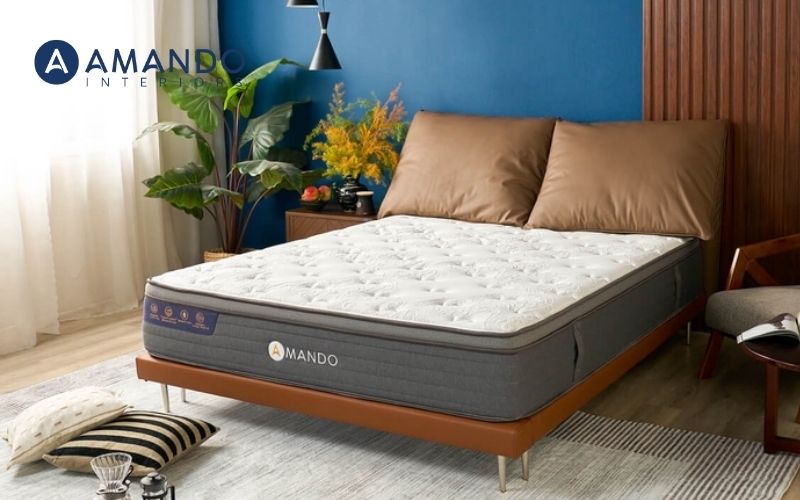 Có nên mua nệm lò xo? Kinh nghiệm chọn đệm lò xo chất lượng 10 Nệm lò xo làm mát Amando Elite Grand