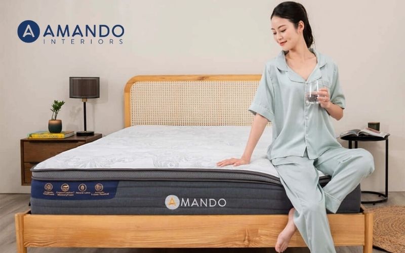 Đệm lò xo cứng là gì? Địa chỉ mua nệm lò xo cứng chất lượng 9 Nệm lò xo làm mát Amando Elite Grand