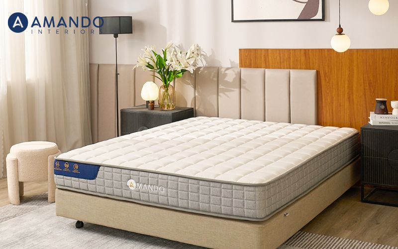 Các sản phẩm nệm Amando đều là nệm lò xo túi độc lập có độ cứng vừa phải, rất thích hợp cho người già