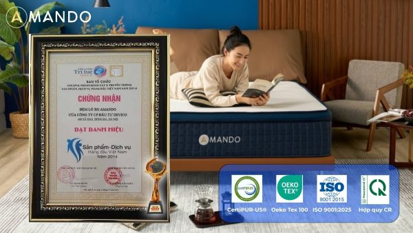 Amando đã đạt chứng nhận, chứng chỉ Quốc gia, Quốc tế uy tín nào?