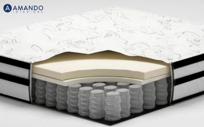Nệm đa tầng là gì? Ưu điểm, nhược điểm và đối tượng phù hợp 2 Cấu trúc lớp vật liệu trong nệm đa tầng