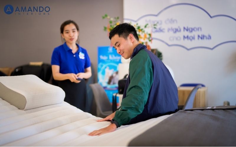 Chọn cửa hàng bán nệm có trải nghiệm tư vấn tốt