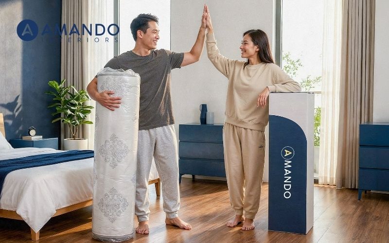 Chọn nệm lò xo 1 người nằm chất lượng của Amando