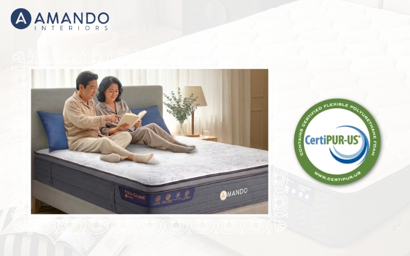 Chứng nhận CertiPUR-US® trên nệm Amando là gì? Gợi ý các mẫu nệm đạt chuẩn 12 Vì sao nên chọn nệm có chứng nhận CertiPUR-US®?