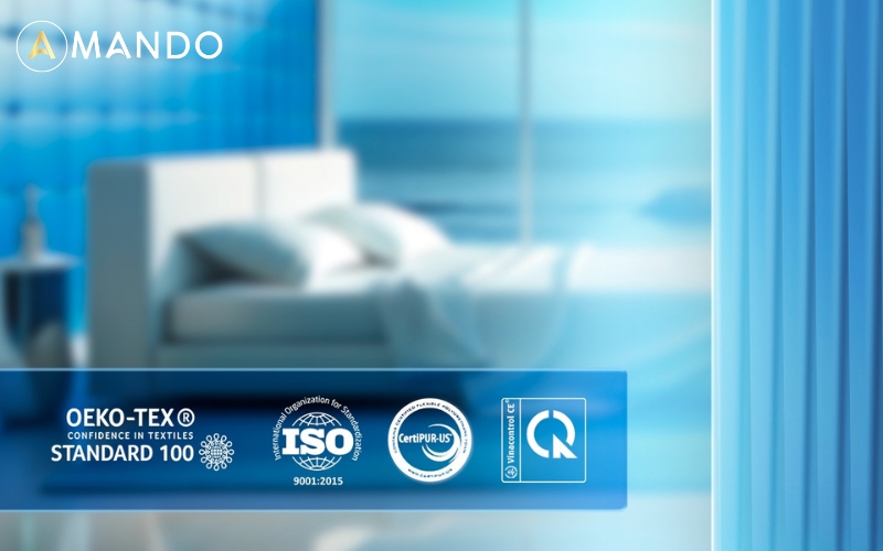 Chứng nhận OEKO-TEX 100 trên nệm lò xo Amando là gì? Gợi ý 6 mẫu nệm đạt chuẩn 18 chung nhan oekotex 100 tren nem amando 10