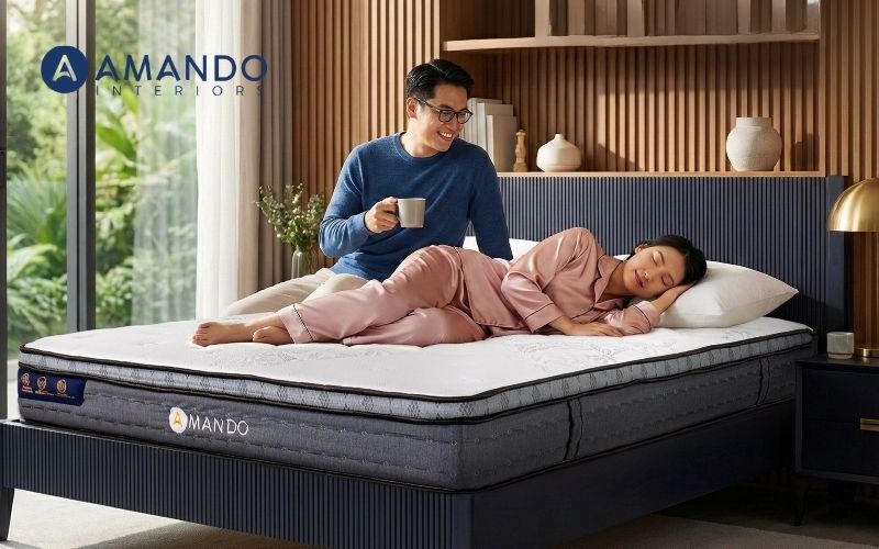 Lựa chọn nệm phù hợp với khung giường để đảm bảo độ chắc chắn