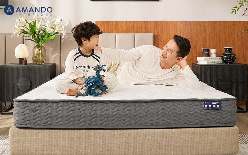 Nệm 140x200 là gì? Bảng giá và cách chọn nệm 1m4x2m phù hợp 7 Nệm lò xo Amando Goodnight Magic