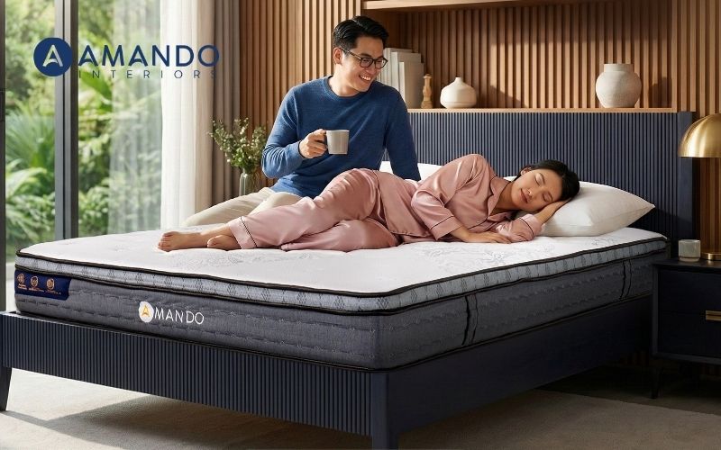 Top 6 lý do bạn nên mua đệm lò xo chính hãng Amando 3 Amando theo đuổi phong cách “Clean-cut lines” – những đường nét gọn gàng, dứt khoát.