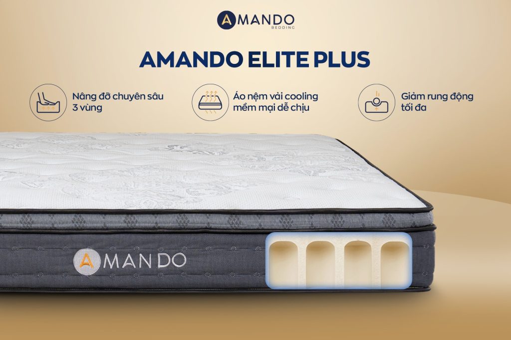 Nệm Amando Elite Plus cân bằng mọi chuyển động
