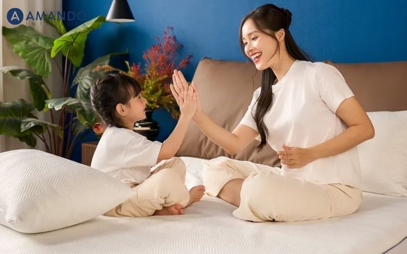 Nệm chống thấm giữ không gian ngủ luôn khô ráo và sạch sẽ
