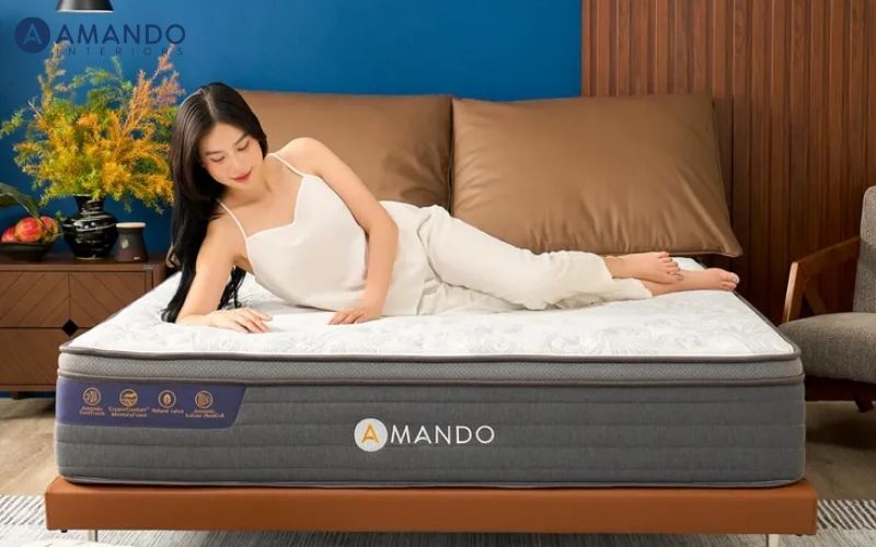Nệm đa tầng là gì? Ưu điểm, nhược điểm và đối tượng phù hợp 5 Nệm lò xo Amando Elite Grand