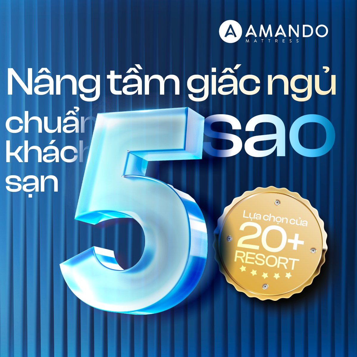 Nệm lò xo 5 sao Amando