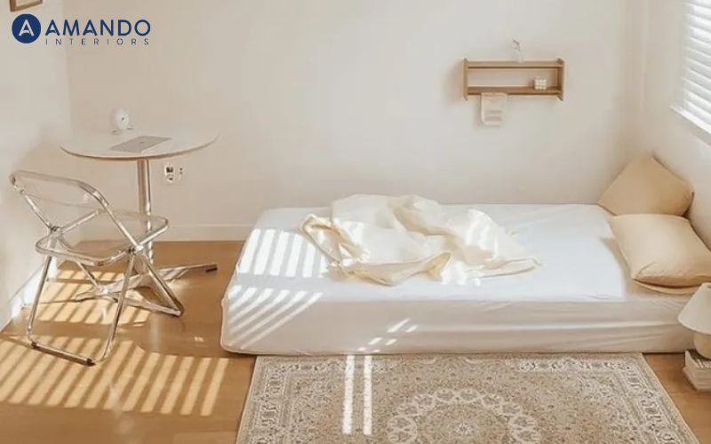 Độ dày phù hợp khi đặt nệm dưới sàn