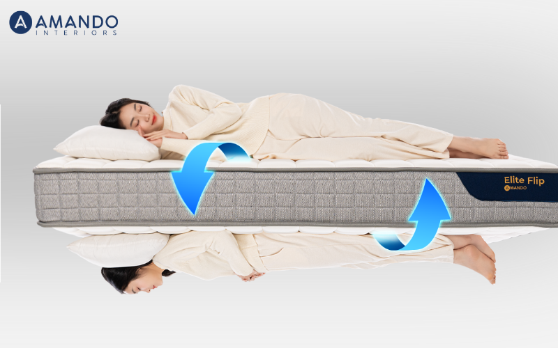 Nệm lò xo Amando Elite Flip thiết kế lật hai mặt