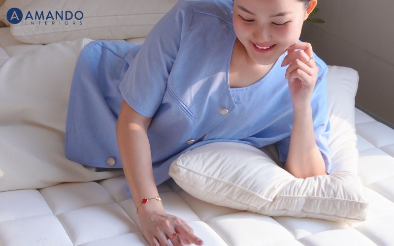 Mua nệm trả góp ở đâu uy tín? Ưu đãi trả góp 0% khi mua nệm lò xo Amando 3 Chính sách ngủ thử 120 đêm của Amando giúp người dùng hoàn toàn yên tâm khi mua nệm