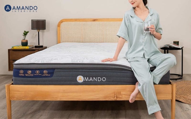 Chiều dài nệm tiêu chuẩn, Gợi ý 6 mẫu nệm chuẩn tại Amando 2 Chiều dài nệm là gì và cách chọn cụ thể