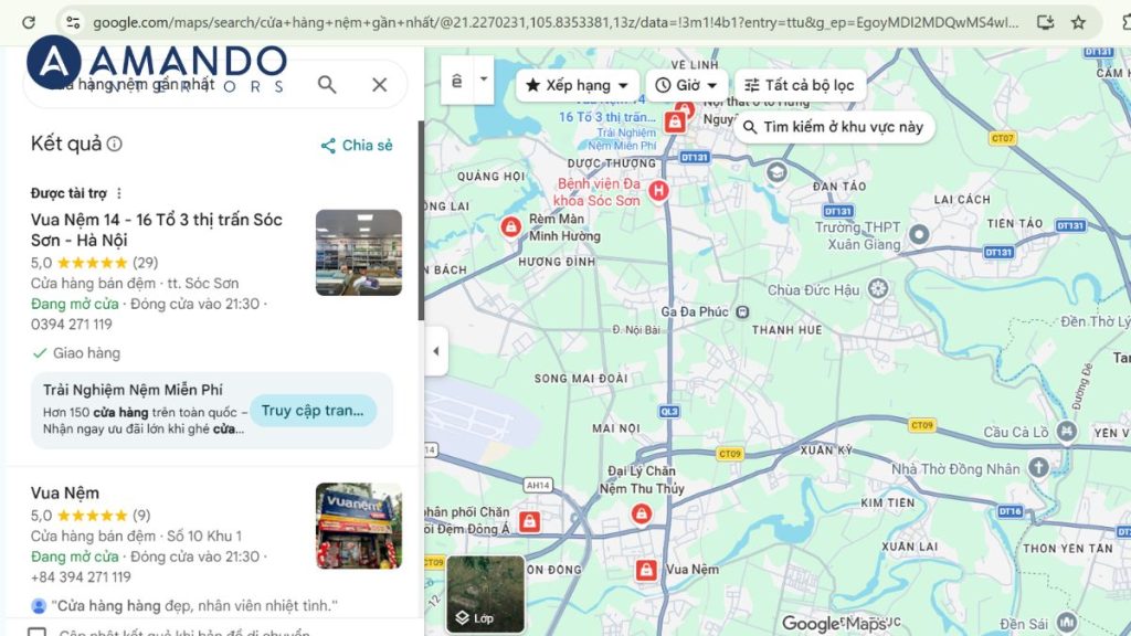Cửa hàng nệm gần nhất – Cách tìm nhanh, chọn đúng địa chỉ 1 Cửa hàng nệm gần nhất – Cách tìm nhanh, chọn đúng địa chỉ