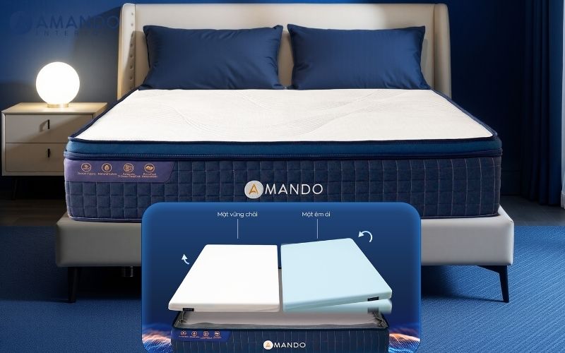 Nệm lò xo giá 30 triệu có đáng mua? Gợi ý mẫu đáng tham khảo 4 Nệm lò xo Amando Innovation