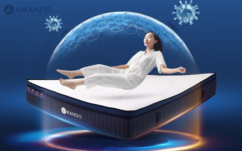 Đệm gel làm mát là gì? Top 10 mẫu nệm phù hợp cho mùa nóng 3 Nệm lò xo Amando Innovation