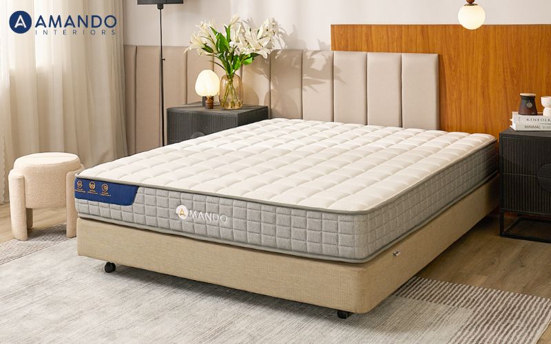 Top 6 loại đệm thoáng khí cho mùa hè giúp cải thiện giấc ngủ 12 Nệm lò xo Amando Elite Flip vừa bền vừa thoáng khí trong thời gian dài sử dụng.