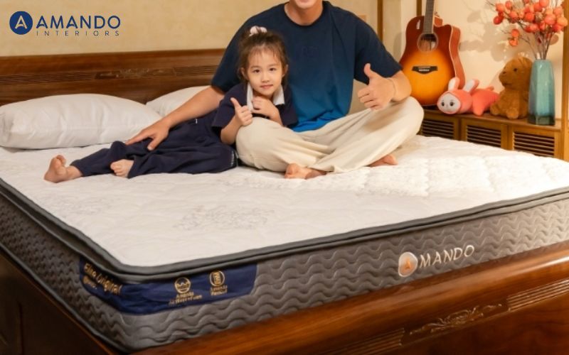 Đệm trẻ em loại nào tốt? Kinh nghiệm khi chọn đệm cho bé 6 Amando Elite Original được thiết kế theo tiêu chuẩn giấc ngủ cao cấp, phù hợp với trẻ từ 6 tuổi trở lên