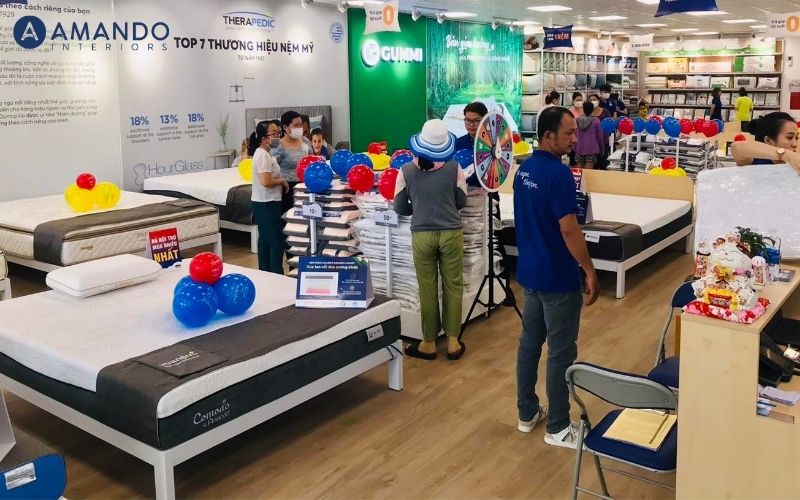 Top 8 địa chỉ mua nệm giá rẻ Gò Vấp chính hãng, chất lượng 10 Ghé cửa hàng Vua Nệm Gò Vấp để tham khảo nhiều mẫu nệm chất lượng