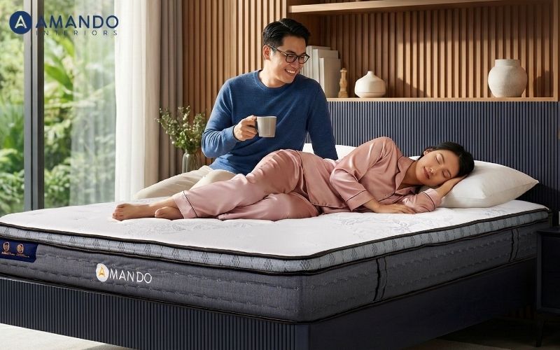 Amando là thương hiệu đáng để tham khảo nếu bạn ưu tiên trải nghiệm ngủ hiện đại và ổn định lâu dài
