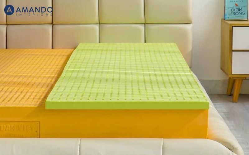 Nệm 60x200 có đặc điểm gì? Top các mẫu nệm 60x200 phổ biến 5 Nệm 60x200 cao su trà xanh mát mẻ, kháng khuẩn