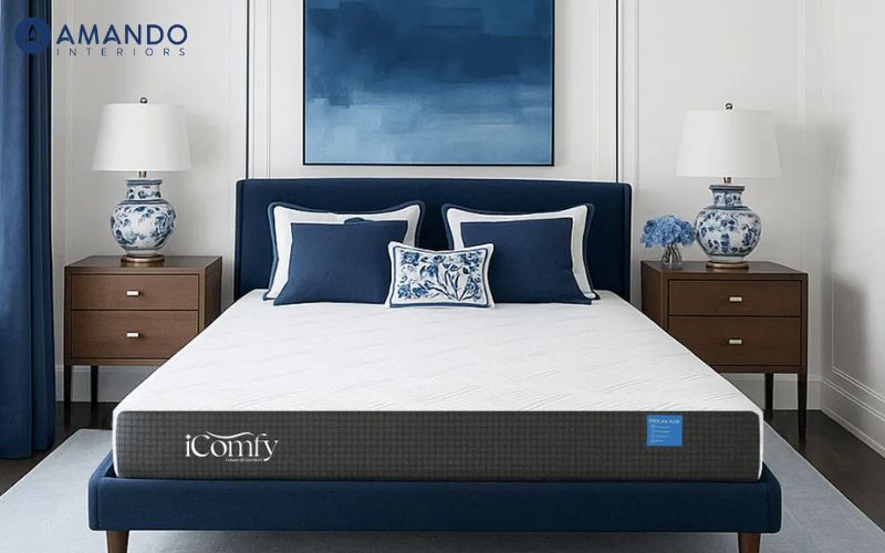 Nệm 80cm có phổ biến không? Gợi ý 10 mẫu nệm kích thước nhỏ gọn, thiết kế theo yêu cầu 5 iComfy Coolax Plus mang lại cảm giác nằm mát mẻ, êm ái nhưng vẫn vững chắc