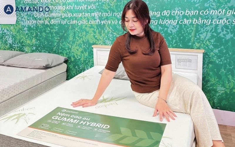 Nệm custom size cao su với khả năng đàn hồi và nâng đỡ tối ưu