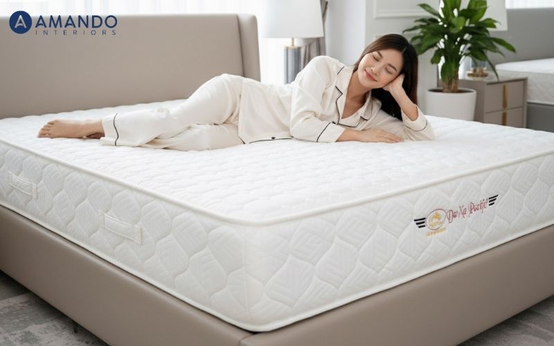 Nệm dày 50cm mang lại sự êm ái và nâng đỡ cơ thể tối ưu